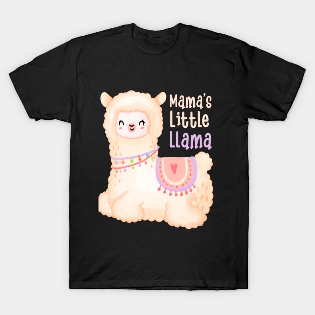Mama's Little Llama Cute T-Shirt by Raventeez